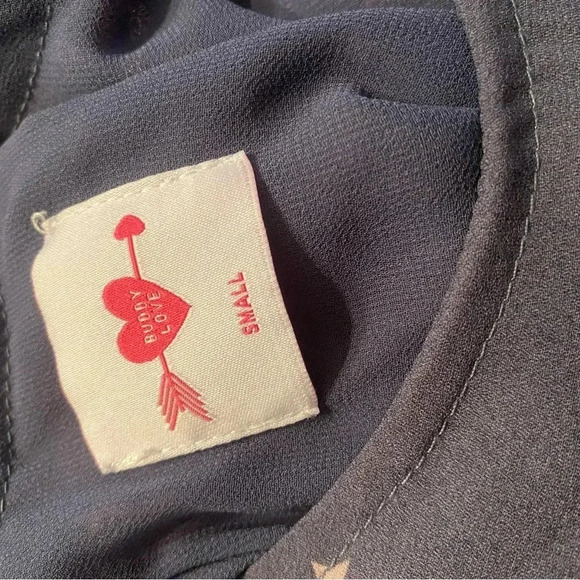 Nwot Buddy Love peplum with bell sleeve blouse - Picture 5 of 5